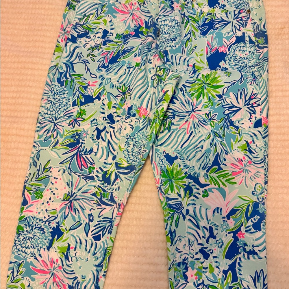 Lilly Pulitzer Floral Print Jeans